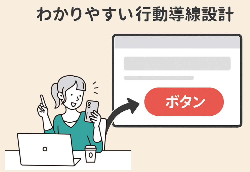 飯田市・伊那市の小さい会社や小さいお店が改善した方がいいポイント。ホームページで行動を促すためのシンプルな導線設計例